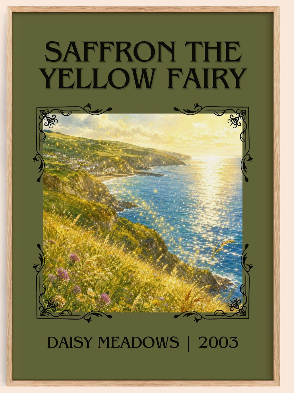 Saffron the Yellow Fairy Classic Book Art Print by Daisy Meadows – book poster