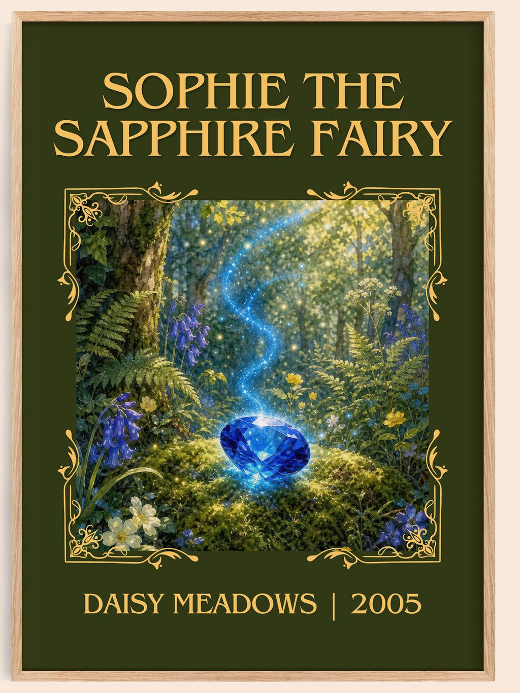 Sophie the Sapphire Fairy Classic Book Art Print by Daisy Meadows – book poster