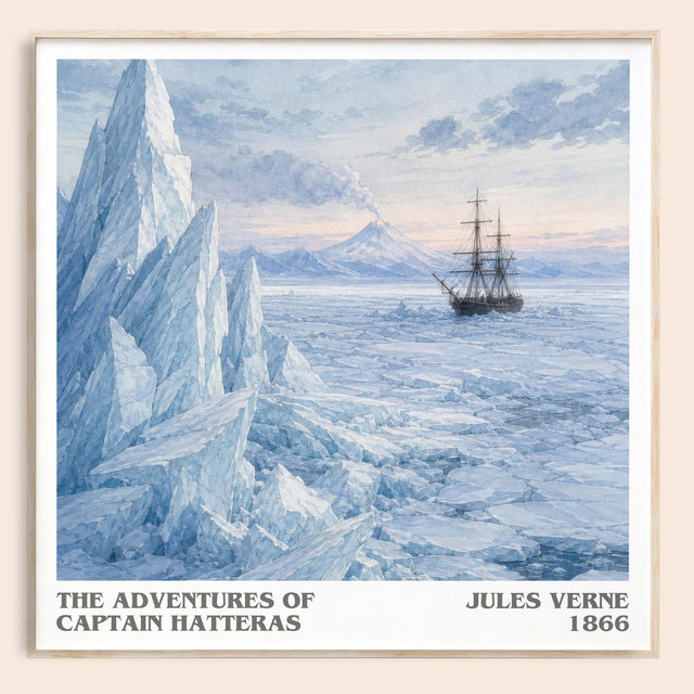 The Adventures Of Captain Hatteras Literary Art Print by Jules Verne