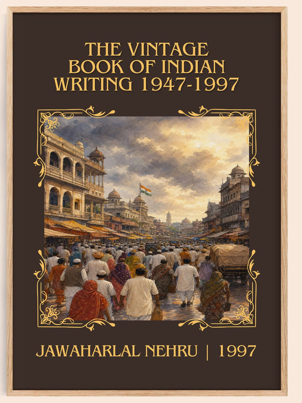 The Vintage Book of Indian Writing 1947-1997 Classic Book Art Print by Jawaharlal Nehru – book poster