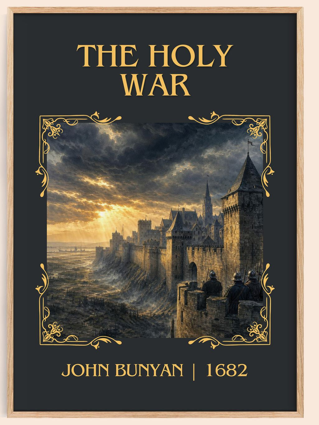 The holy war Classic Book Art Print by John Bunyan – book poster