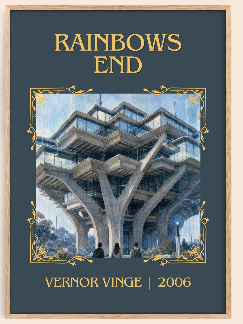 Rainbows End Classic Book Art Print by Vernor Vinge – book poster