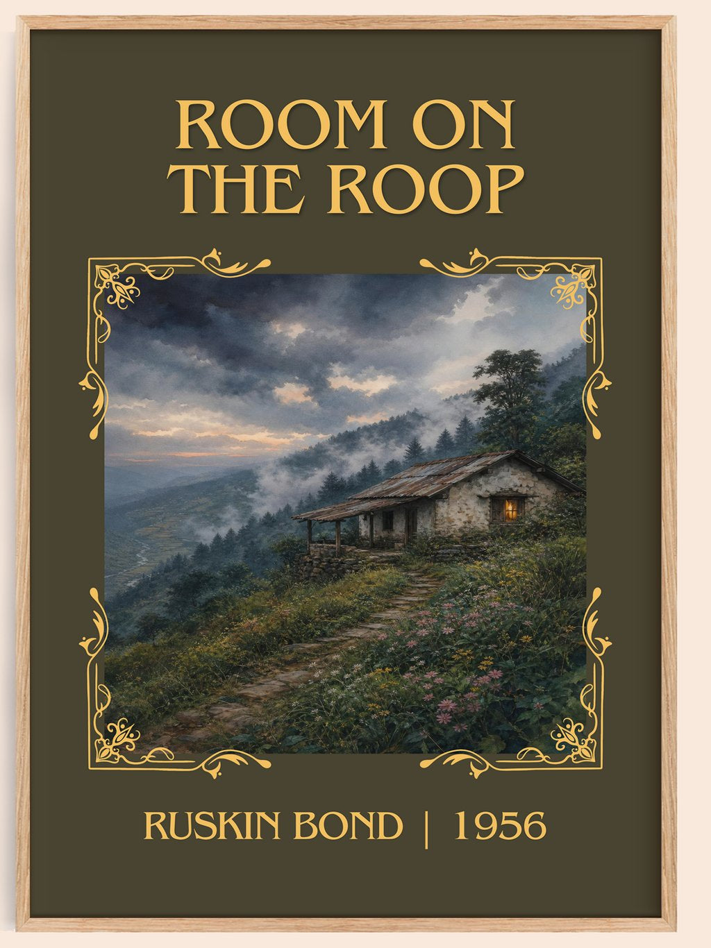 Room On the Roop Classic Book Art Print by Ruskin Bond – book poster