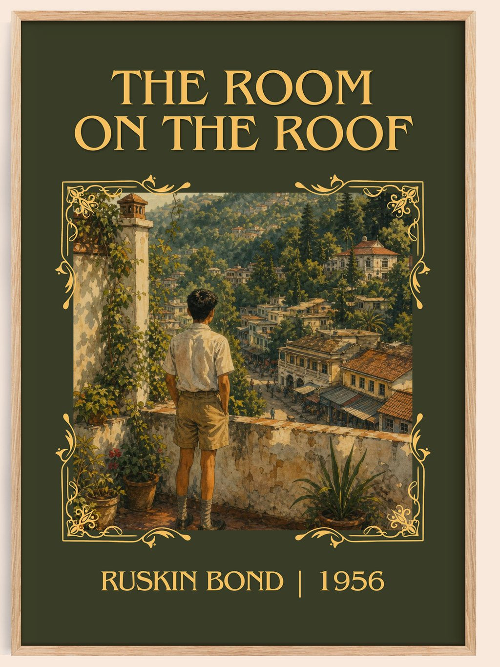 The Room On The Roof Classic Book Art Print by Ruskin Bond – book poster