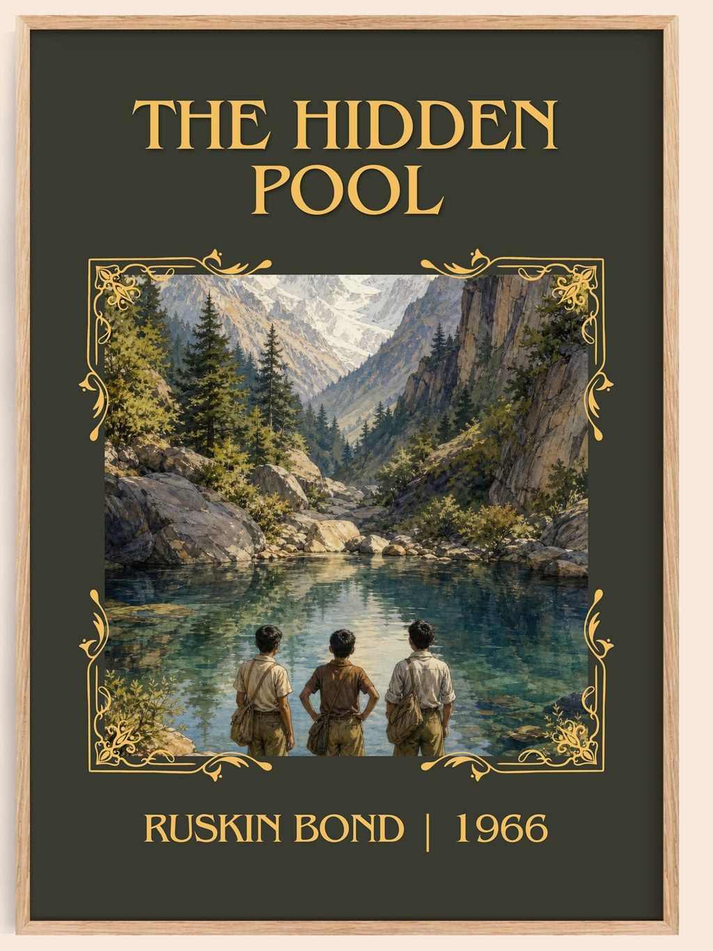 The Hidden Pool Classic Book Art Print by Ruskin Bond – book poster