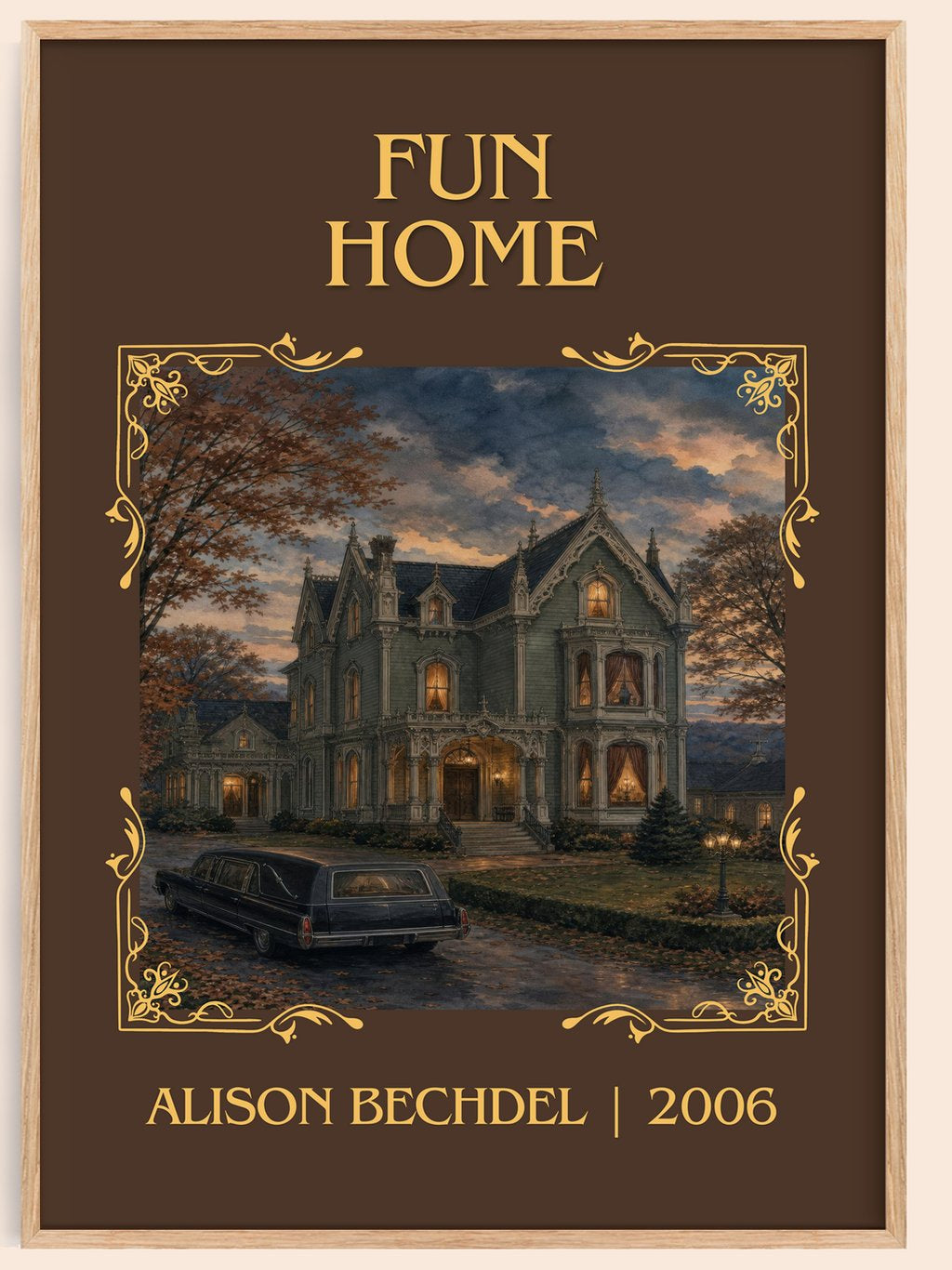 Fun Home Classic Book Art Print by Alison Bechdel – book poster