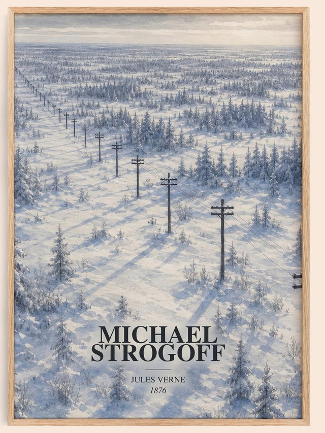 Michael Strogoff Book Watercolour Illustration by Jules Verne