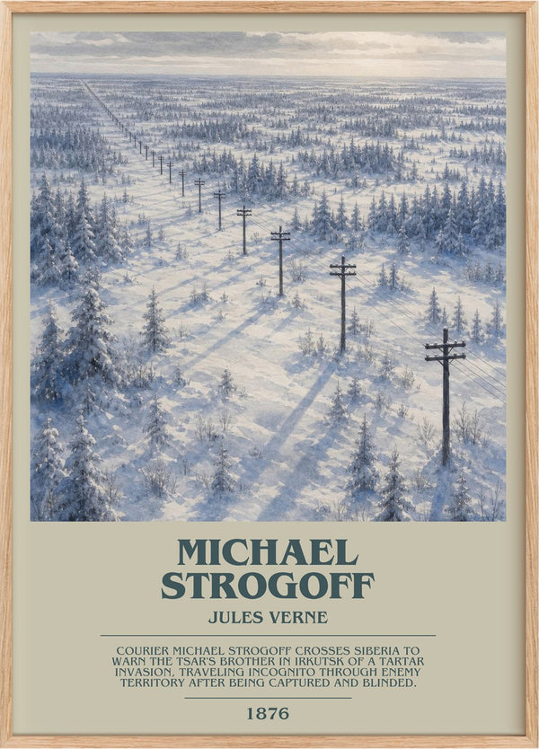 Michael Strogoff Bookish Wall Art by Jules Verne