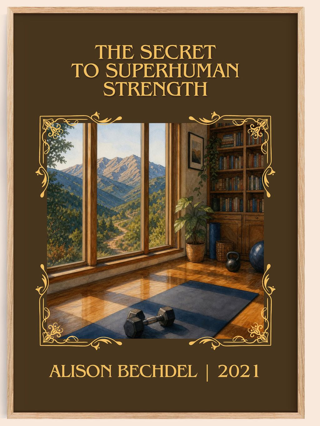 Secret to Superhuman Strength Classic Book Art Print by Alison Bechdel – book poster