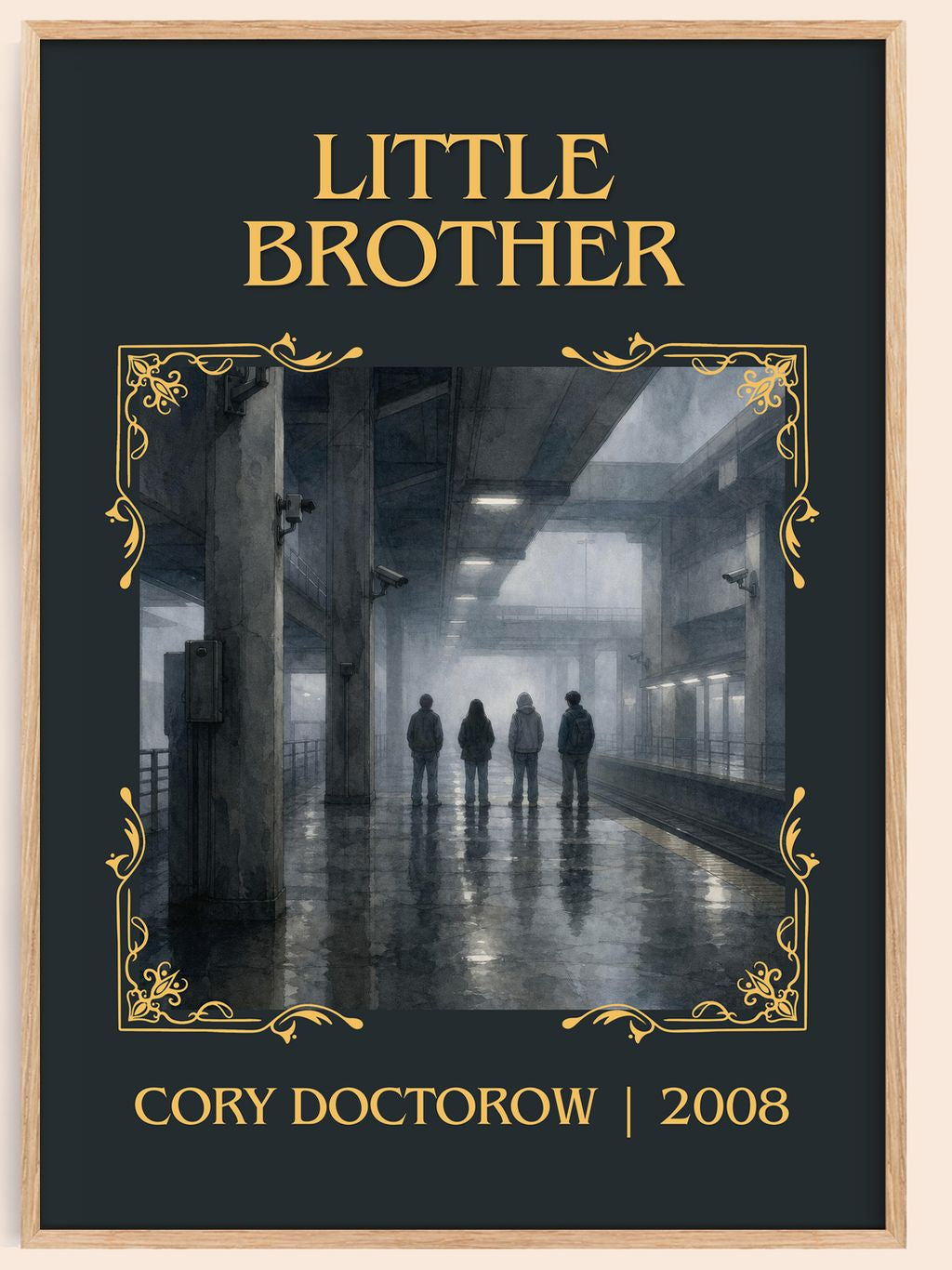 Little Brother Classic Book Art Print by Cory Doctorow – book poster