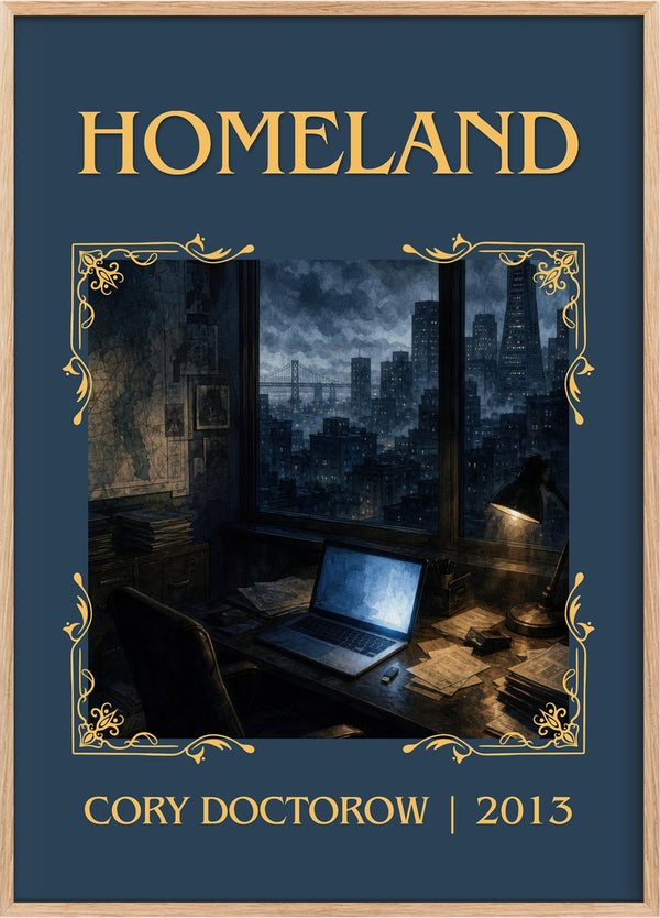 Homeland Classic Book Art Print by Cory Doctorow