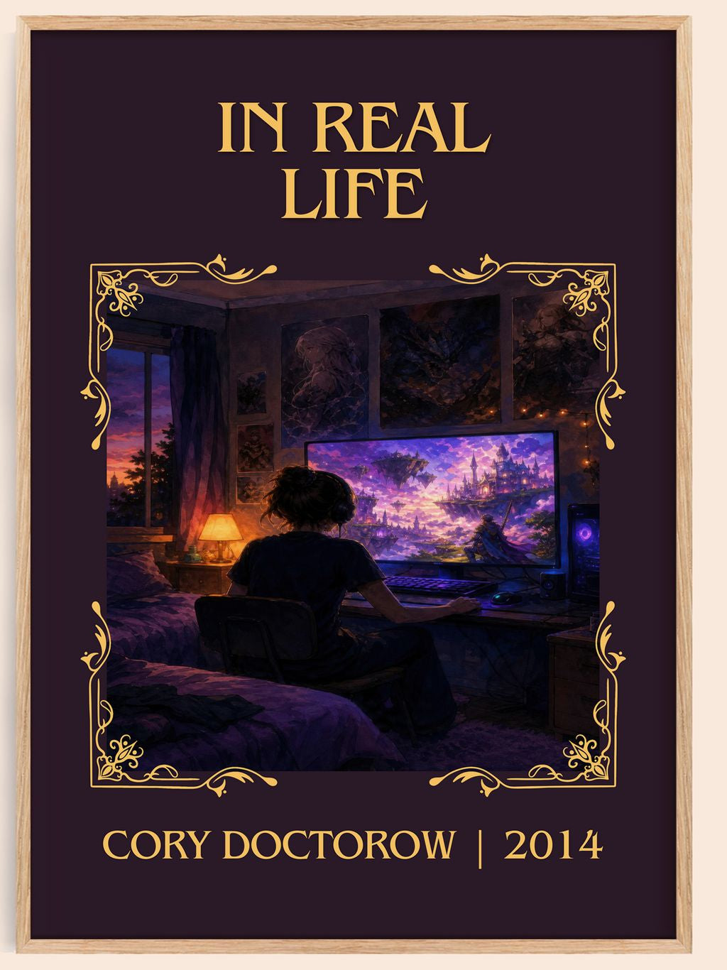In Real Life Classic Book Art Print by Cory Doctorow – book poster