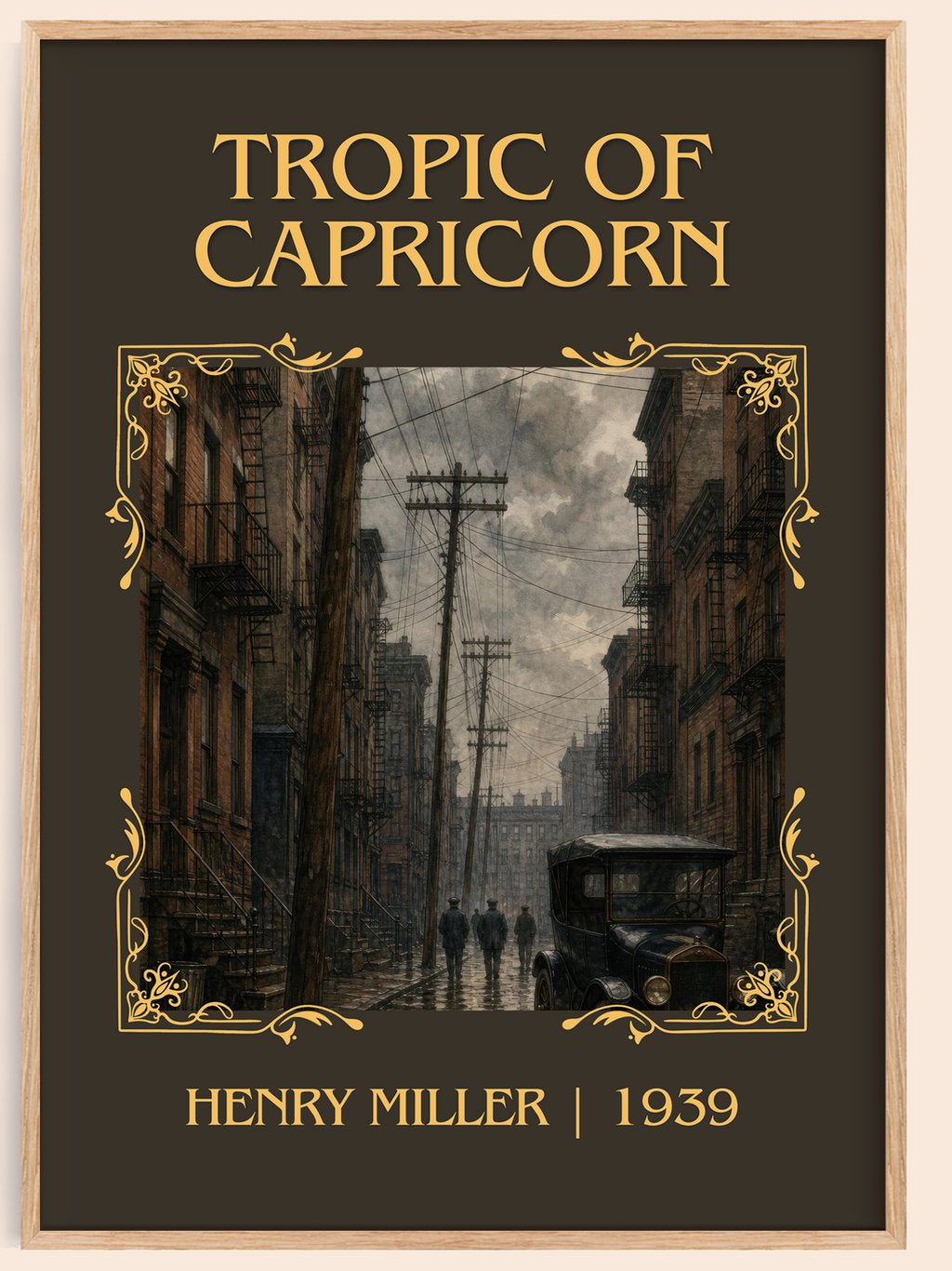 Tropic of Capricorn Classic Book Art Print by Henry Miller – book poster