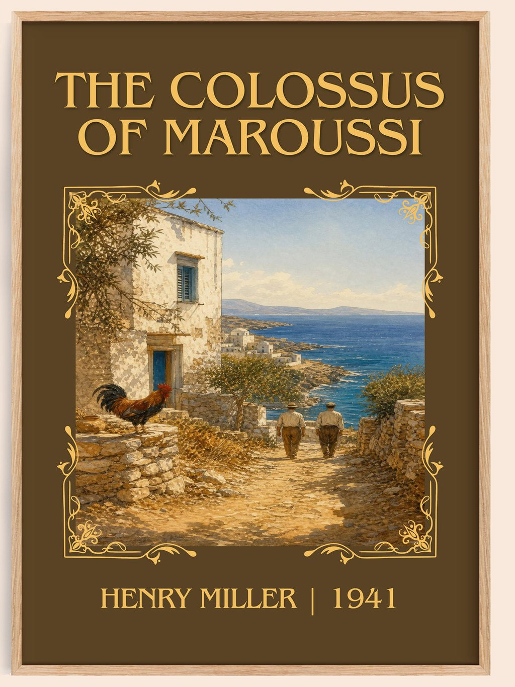 The Colossus of Maroussi Classic Book Art Print by Henry Miller – book poster