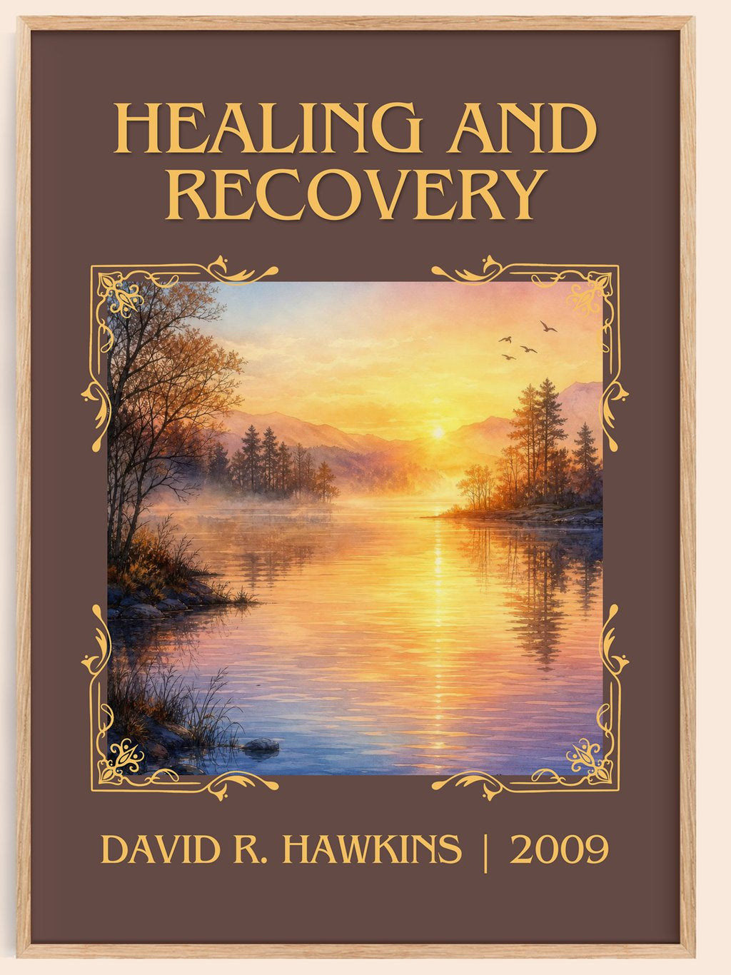 Healing and recovery Classic Book Art Print by David R. Hawkins – book poster