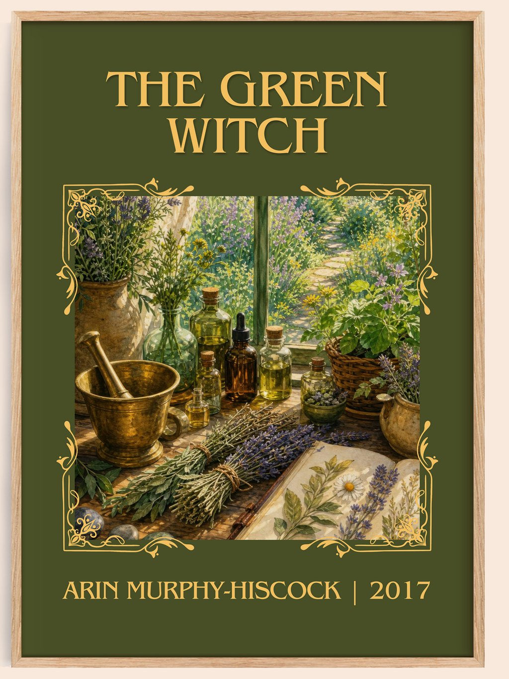 The Green Witch Classic Book Art Print by Arin Murphy-Hiscock – book poster