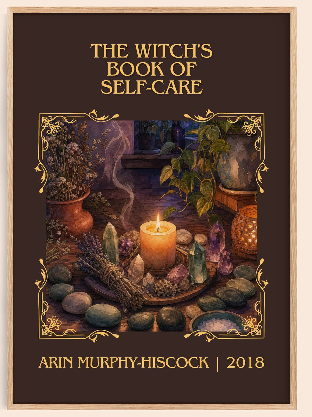 Witch's Book of Self-Care Classic Book Art Print by A. Murphy-Hiscock – book poster