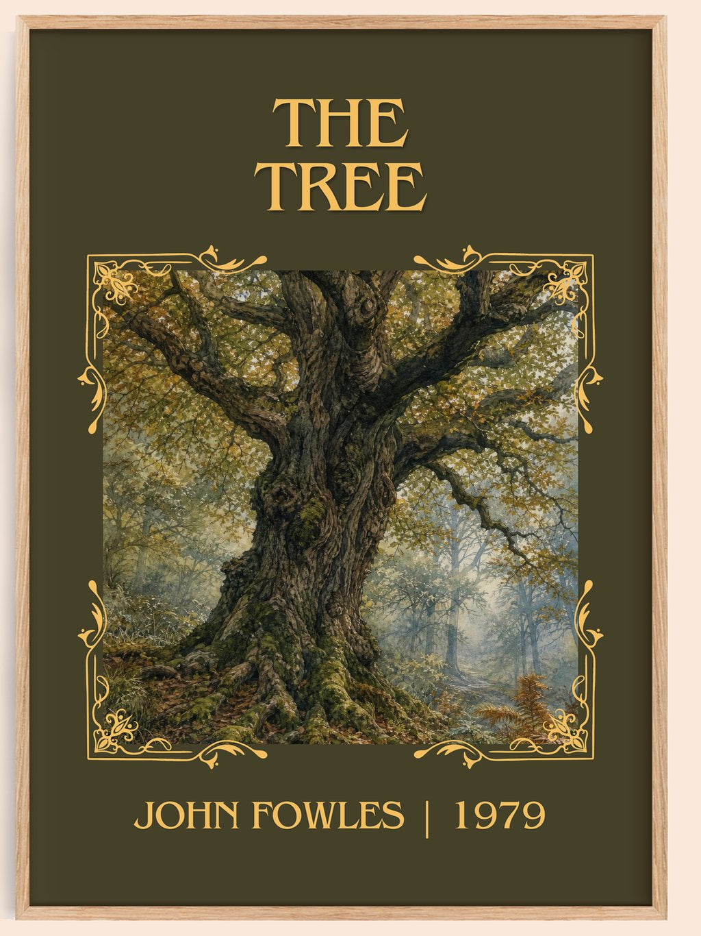 The tree Classic Book Art Print by John Fowles – book poster