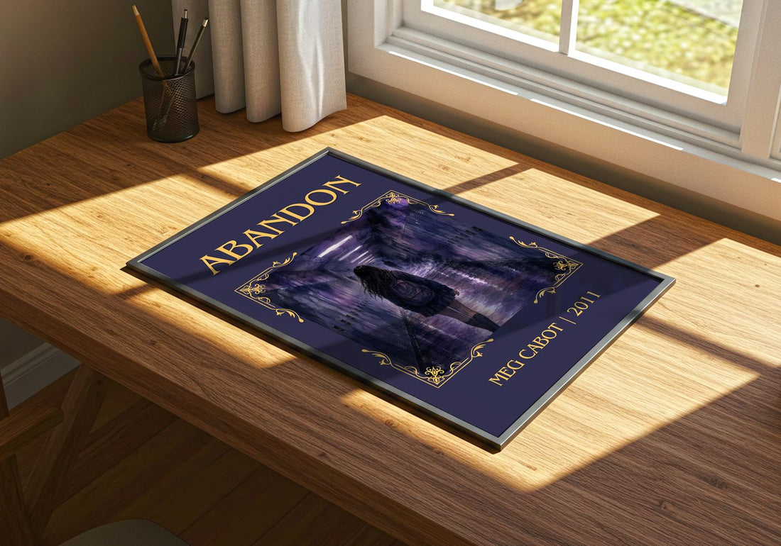 Abandon Classic Book Art Print by Meg Cabot – print on a sunlit desk