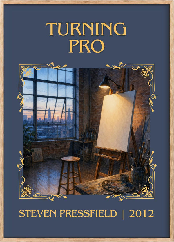 Turning pro Classic Book Art Print by Steven Pressfield