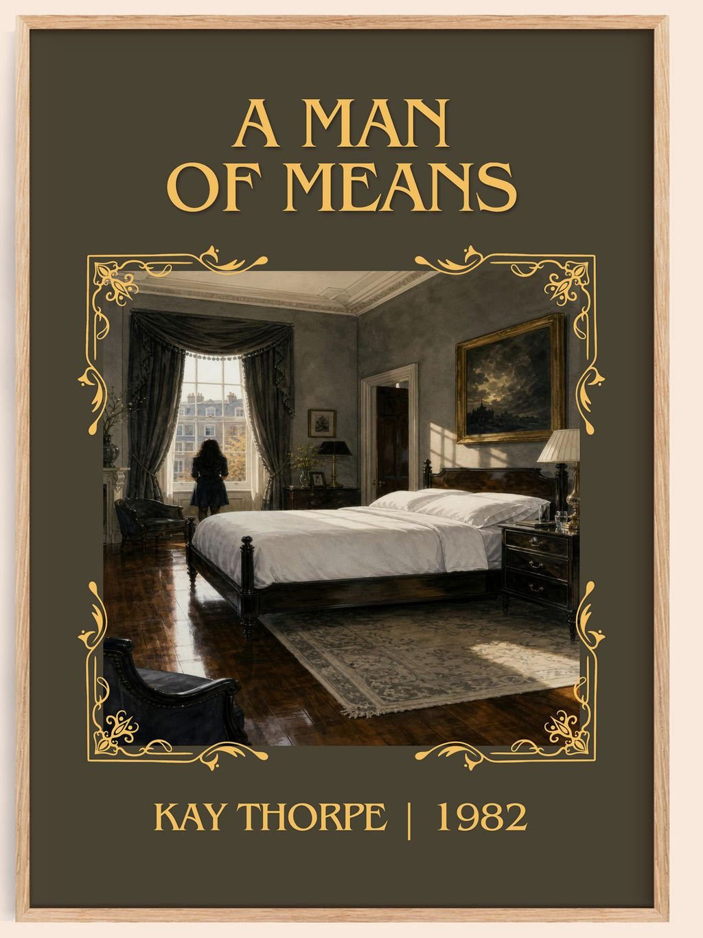 A Man of Means Classic Book Art Print by Kay Thorpe – book poster