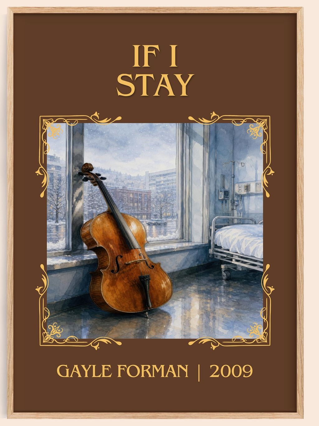 If I Stay Classic Book Art Print by Gayle Forman – book poster