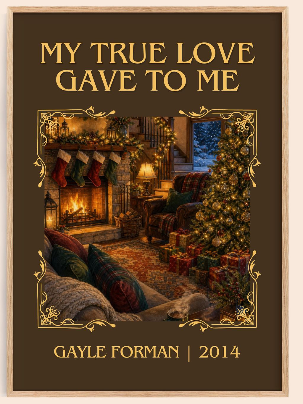 My True Love Gave to Me Classic Book Art Print by Gayle Forman – book poster
