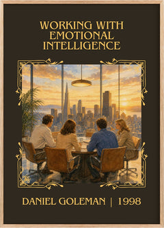 Working with Emotional Intelligence Classic Book Art Print by Daniel Goleman