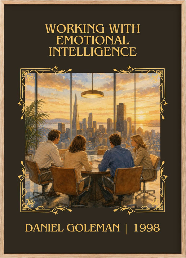 Working with Emotional Intelligence Classic Book Art Print by Daniel Goleman