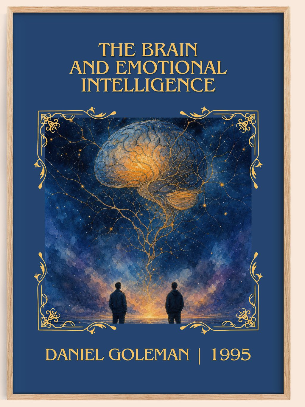 brain and emotional intelligence Classic Book Art Print by D. Goleman – book poster