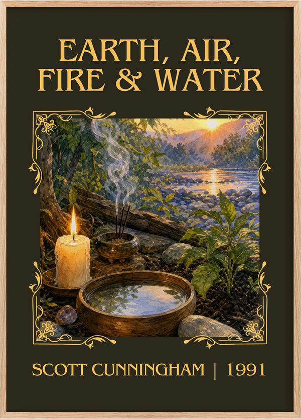 Earth, air, fire & water Classic Book Art Print by Scott Cunningham