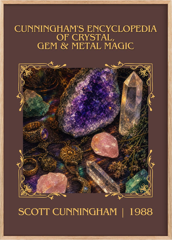 Cunningham's encyclopedia of crystal, gem & metal magic Classic Book Art Print by Scott Cunningham