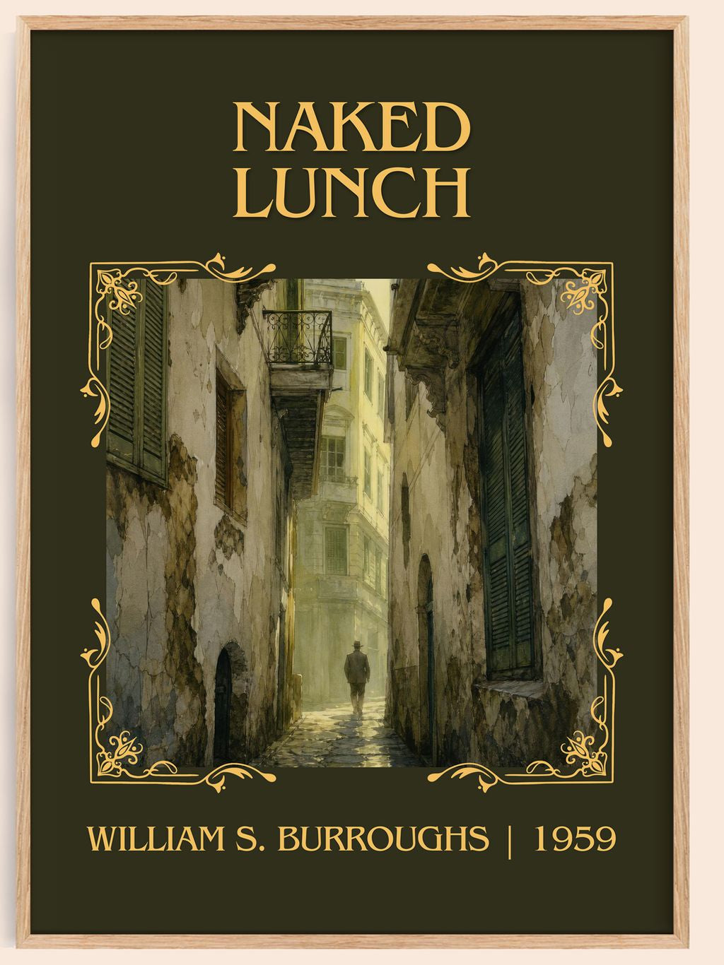 Naked Lunch Classic Book Art Print by William S. Burroughs – book poster
