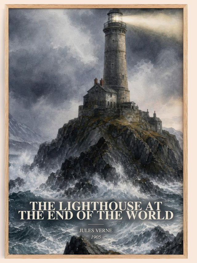 Lighthouse At The End Of The World Book Watercolour Illustration – J.