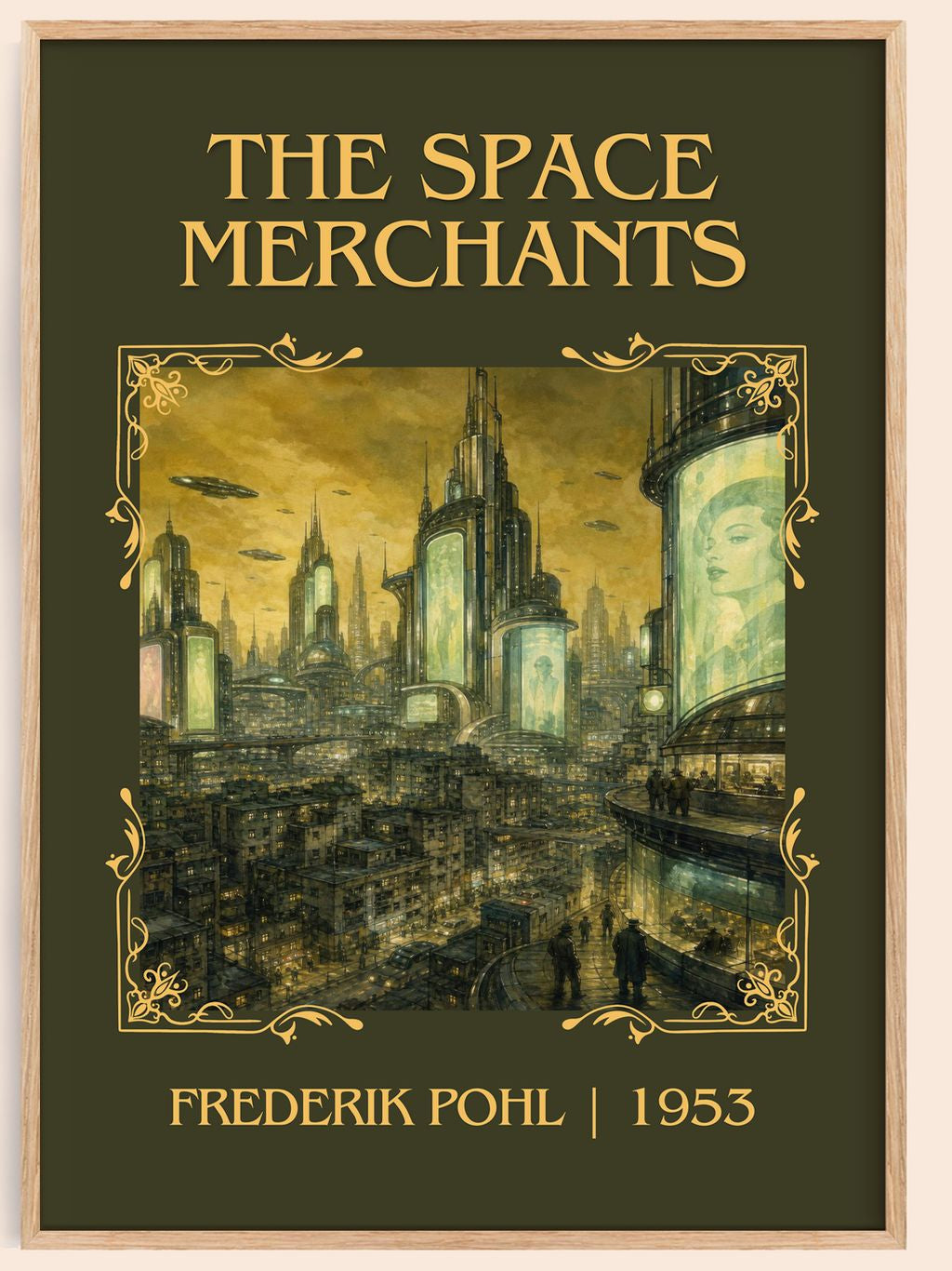 The Space Merchants Classic Book Art Print by Frederik Pohl – book poster