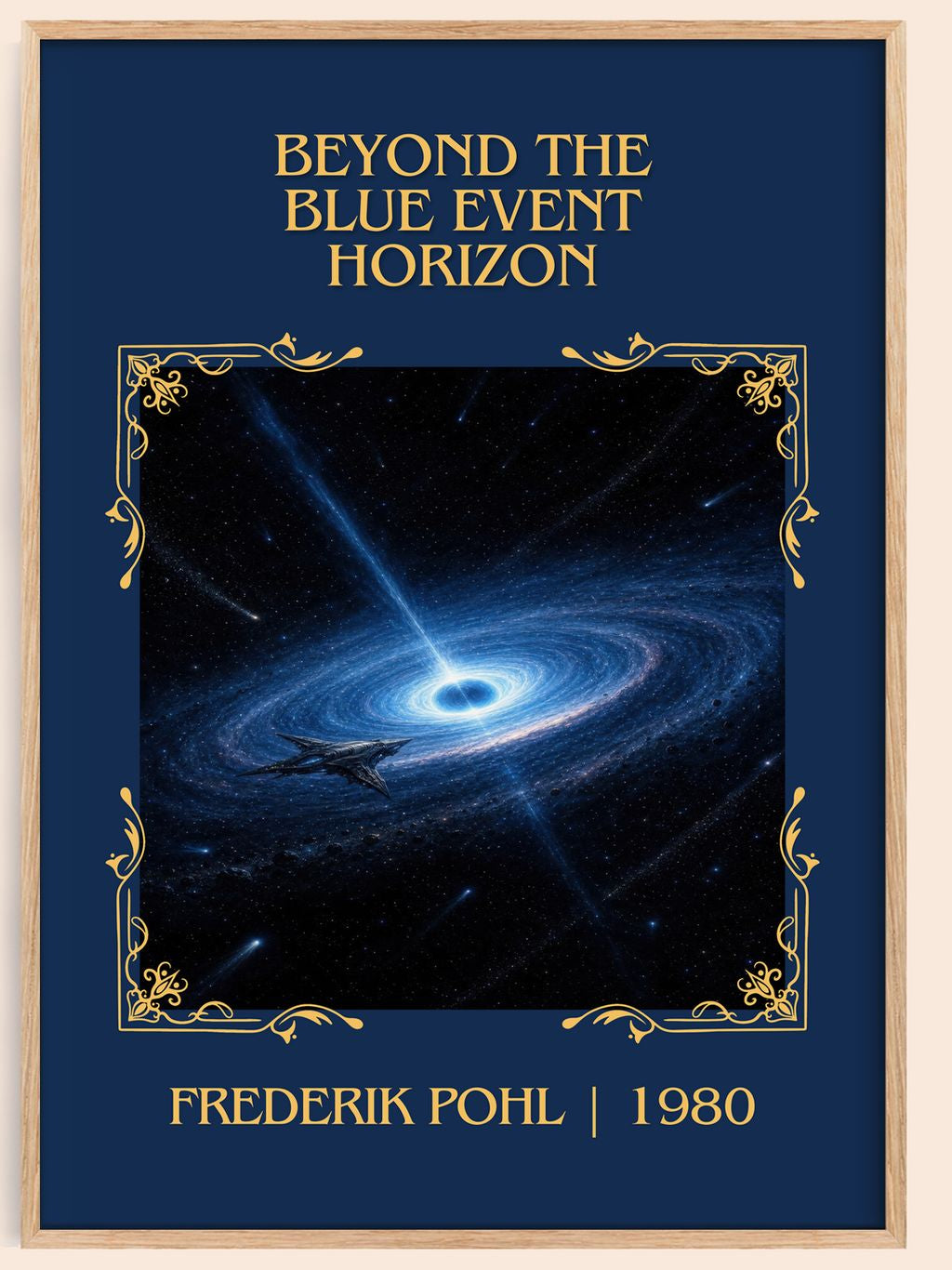 Beyond the Blue Event Horizon Classic Book Art Print by Frederik Pohl – book poster