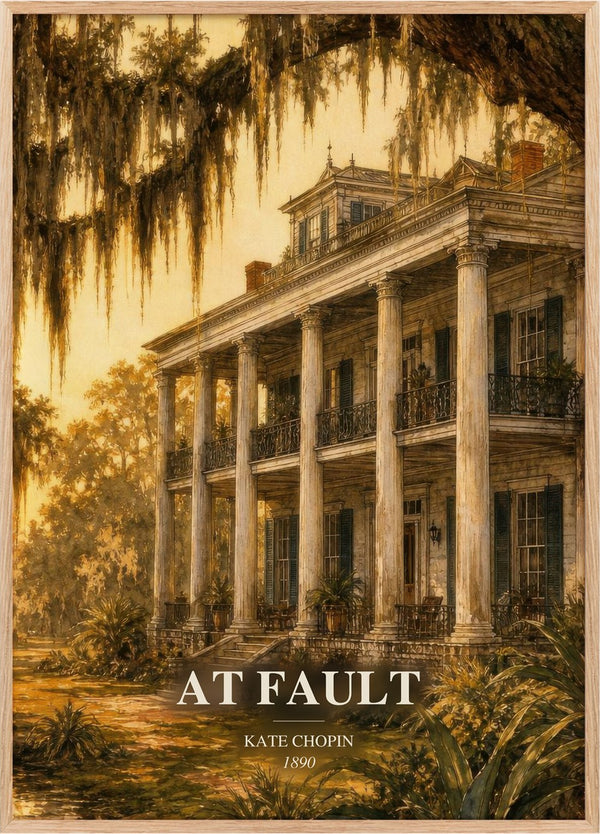 At Fault Book Watercolour Illustration by Kate Chopin