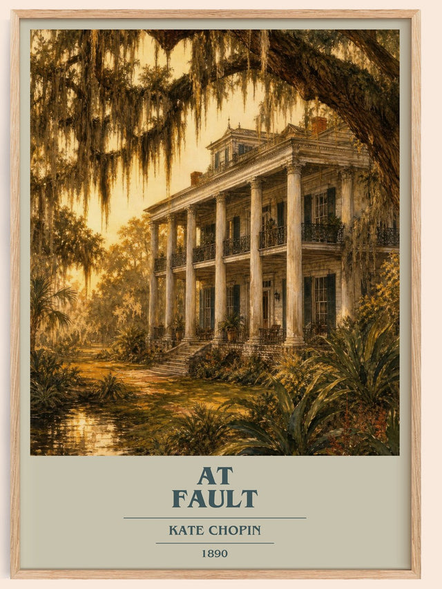 At Fault Book Cover Poster by Kate Chopin