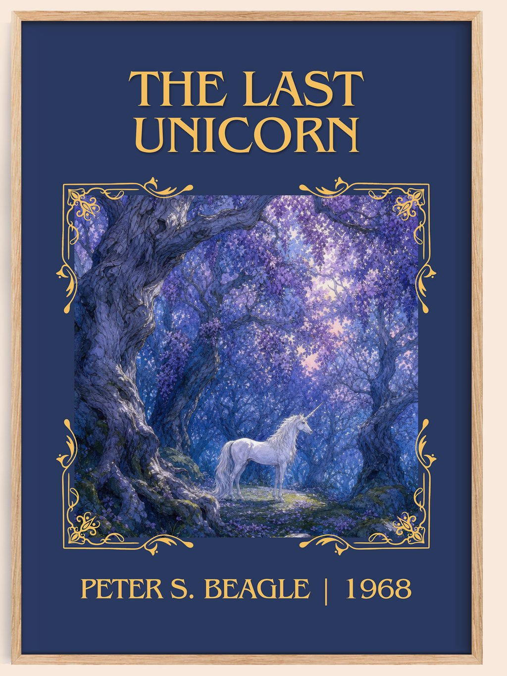 The Last Unicorn Classic Book Art Print by Peter S. Beagle – book poster