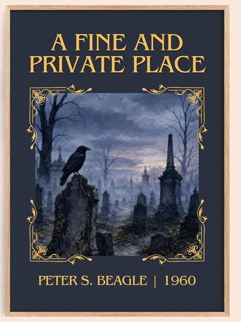 A Fine and Private Place Classic Book Art Print by Peter S. Beagle – book poster