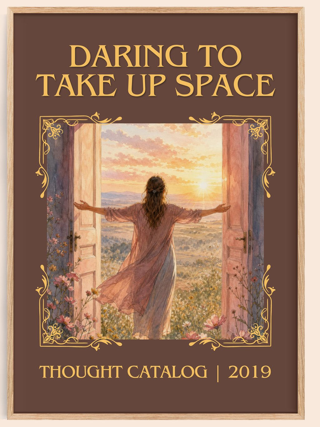 Daring To Take Up Space Classic Book Art Print by Thought Catalog – book poster