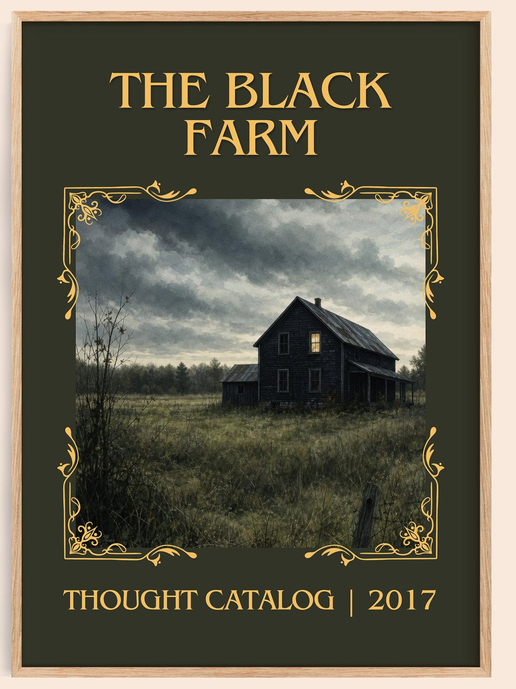 The Black Farm Classic Book Art Print by Thought Catalog – book poster
