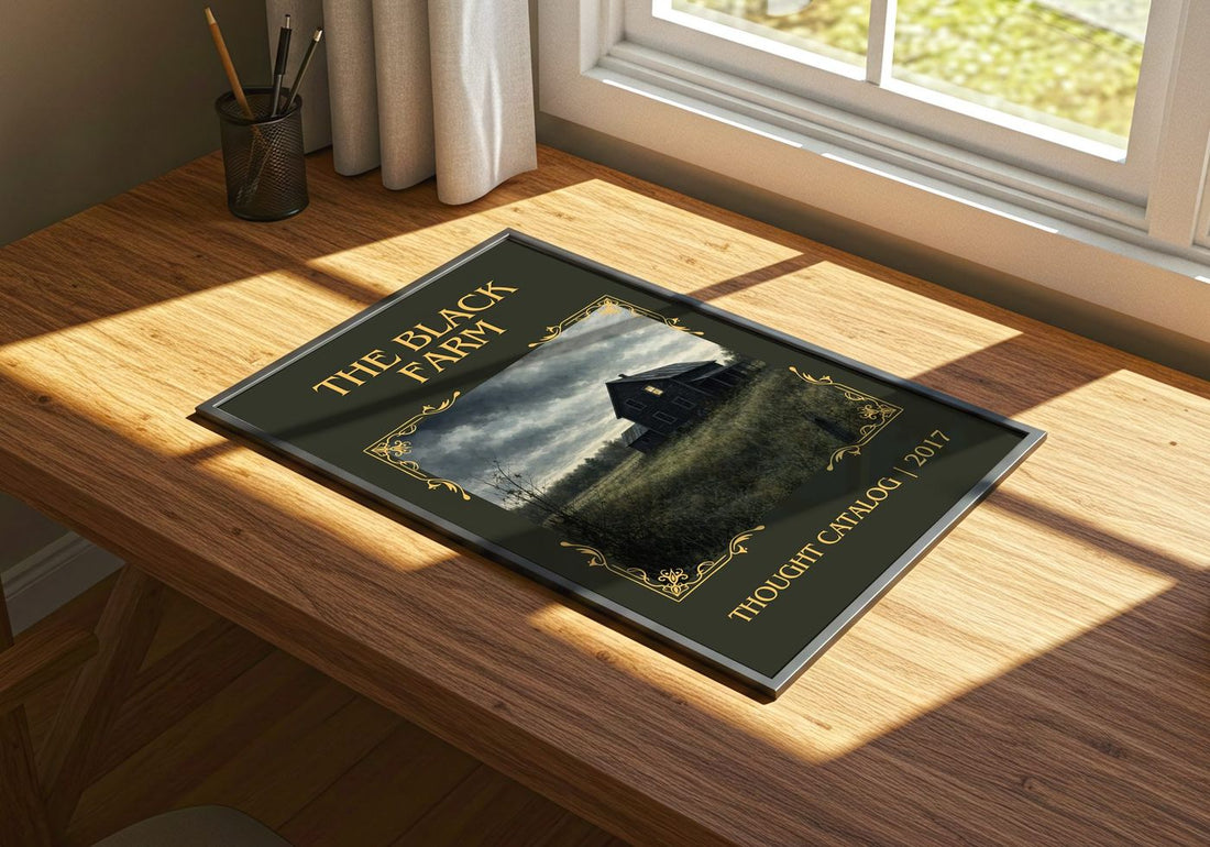 The Black Farm Classic Book Art Print by Thought Catalog – print on a sunlit desk