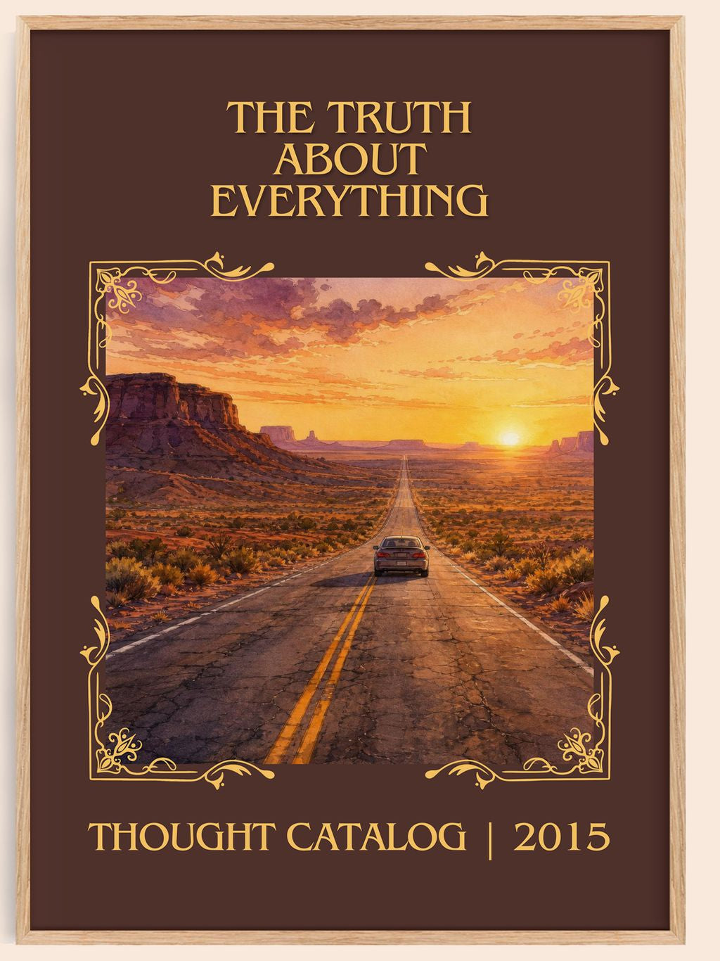 The Truth About Everything Classic Book Art Print by Thought Catalog – book poster