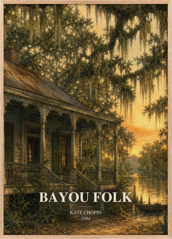 Bayou Folk Book Watercolour Illustration by Kate Chopin