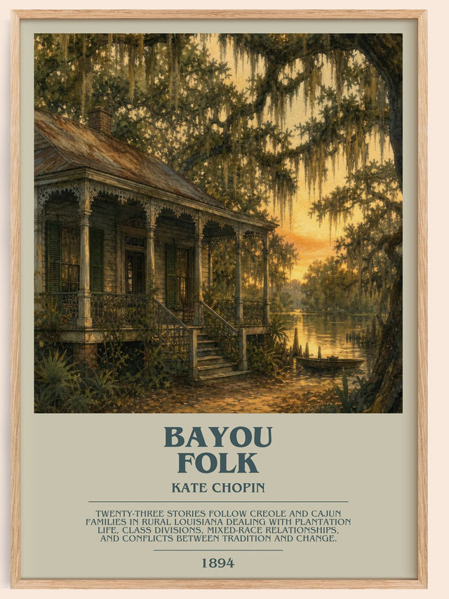 Bayou Folk Bookish Wall Art by Kate Chopin
