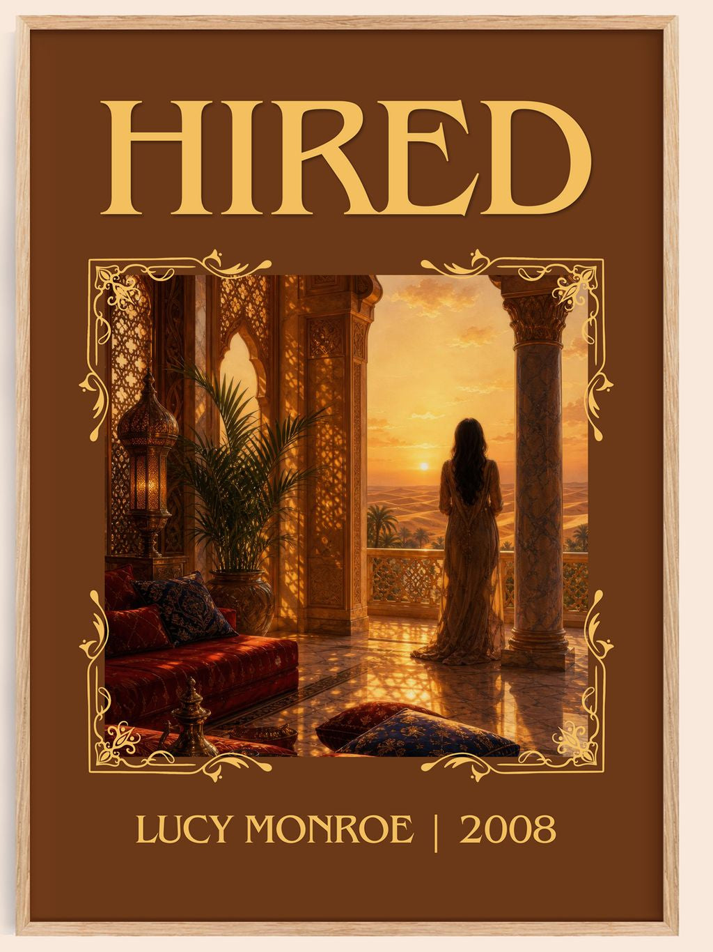 Hired Classic Book Art Print by Lucy Monroe – book poster