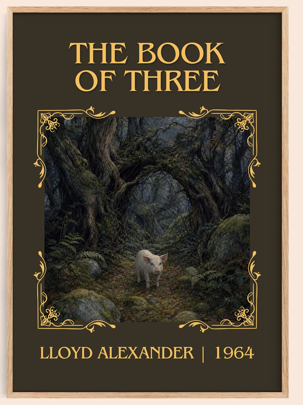 The Book Of Three Classic Book Art Print by Lloyd Alexander – book poster