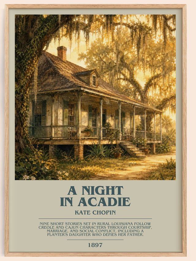 A Night In Acadie Bookish Wall Art by Kate Chopin