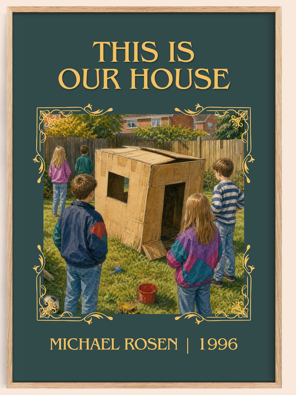 This is our house Classic Book Art Print by Michael Rosen – book poster